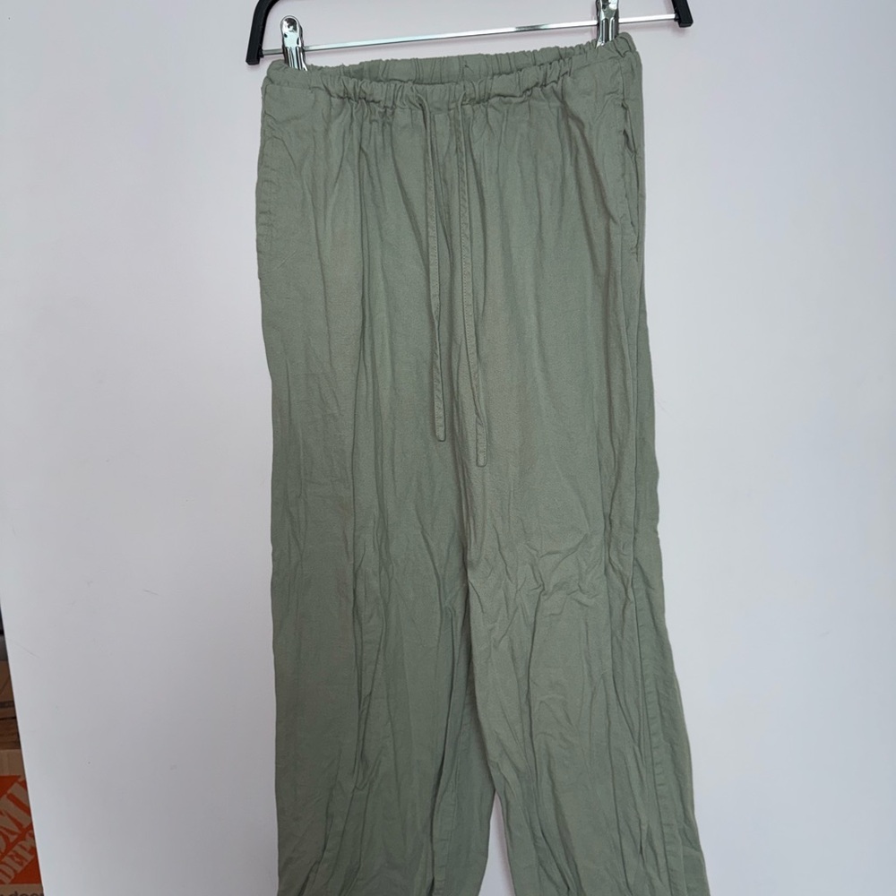 Glassons Sage Green Linen Pants